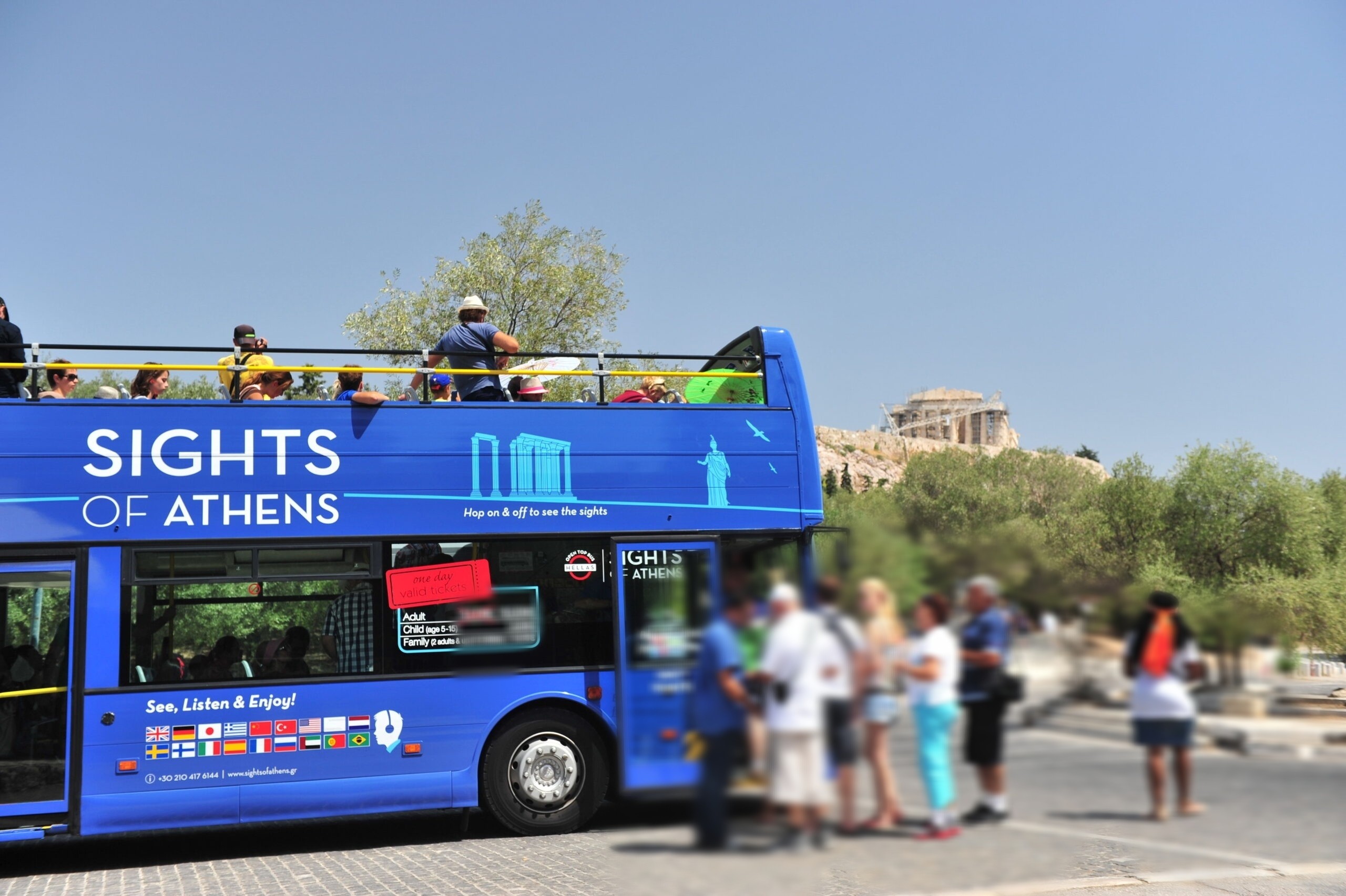 blue bus athens tour
