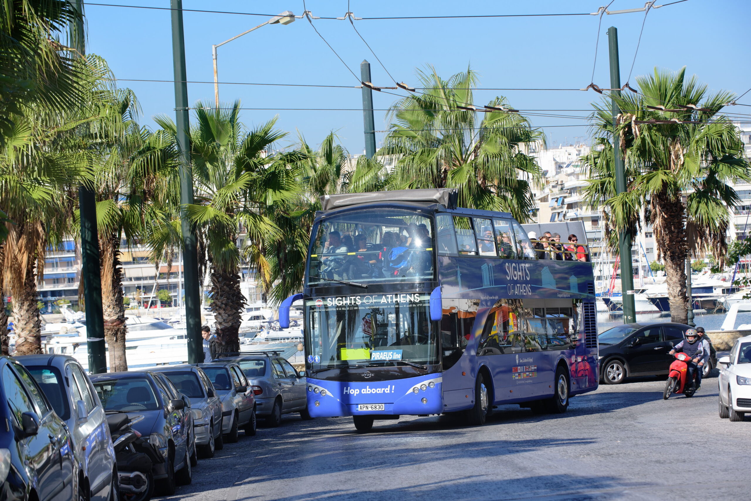 tour bus in greece